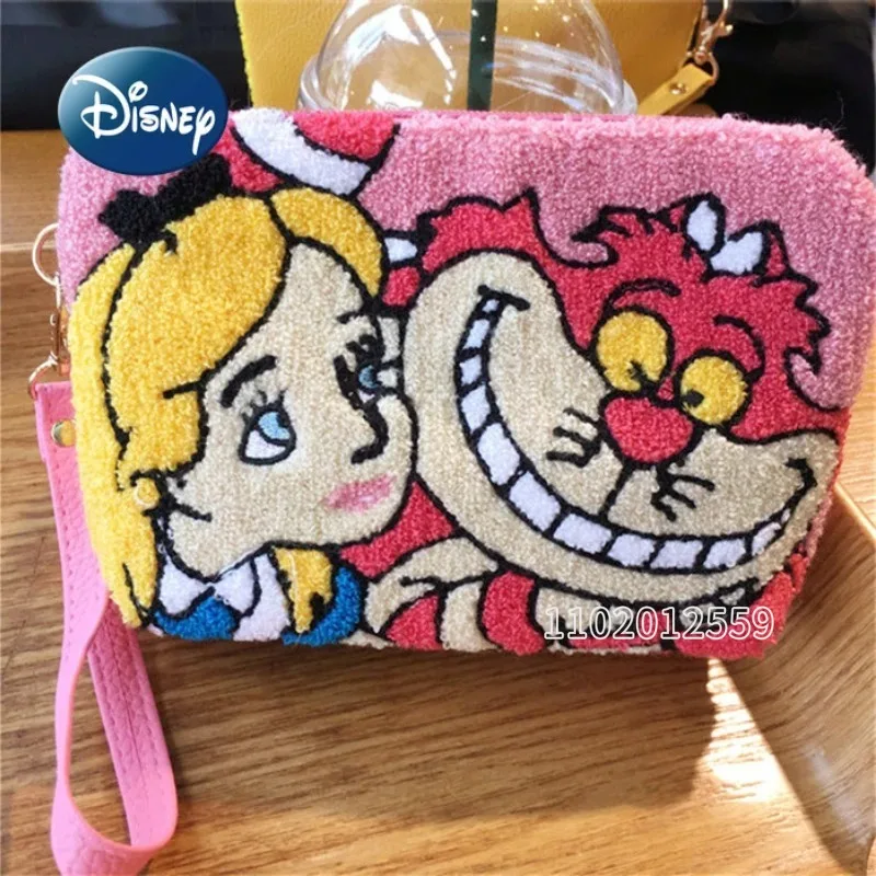 Disney Princess New Women's Zero Wallet Luxury Brand Women's Cosmetic Bag High Quality Cartoon Portable Cosmetics Storage Bag