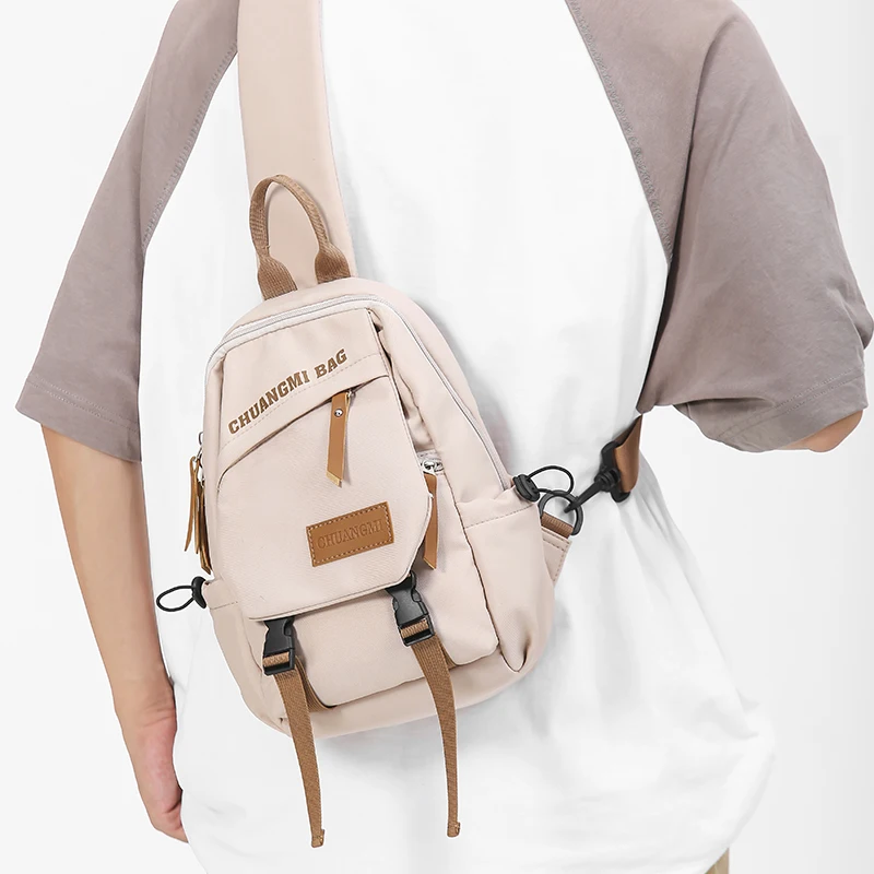 1 men's and women's crossbody bag, casual chest bag, adjustable shoulder strap, perfect for outdoor travel, sports, and daily co