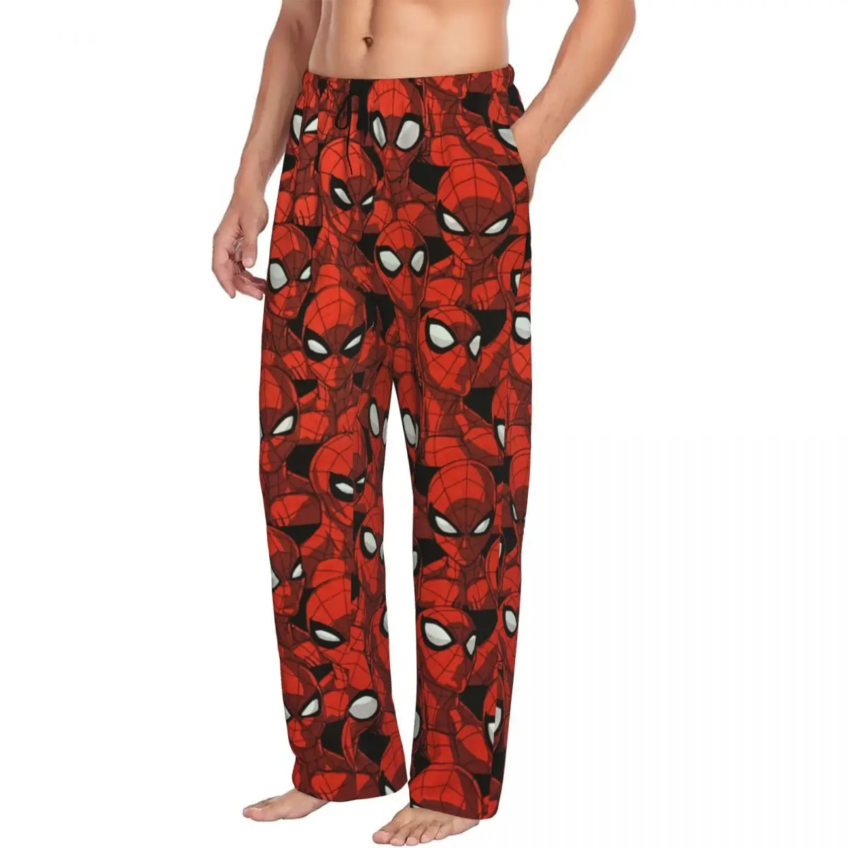 Mens Sleep Shorts Animated Anime Spider Man Pajama