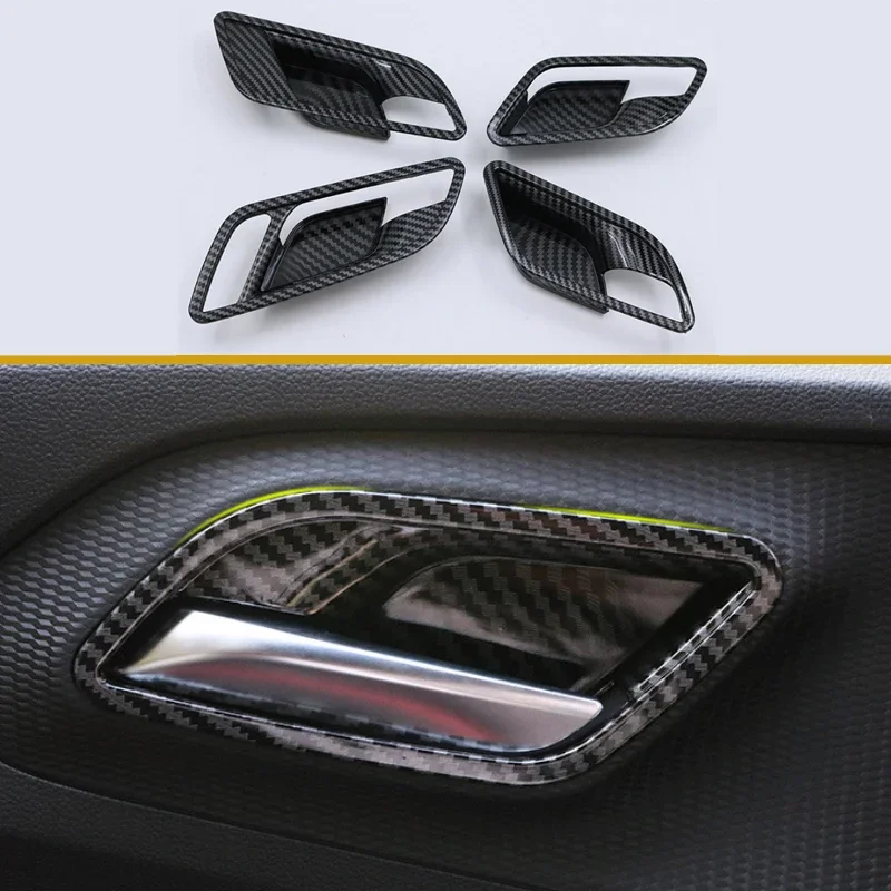 

ABS carbon fiber car door handle decorative frame for MG5 2021 2022 2023 Car accessories