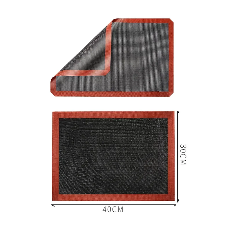 Silicone Breathable Baking Mat Non-Stick High Temperature Resistant Cookie Bread Baking Mat Oven Microwave Kitchen Tools