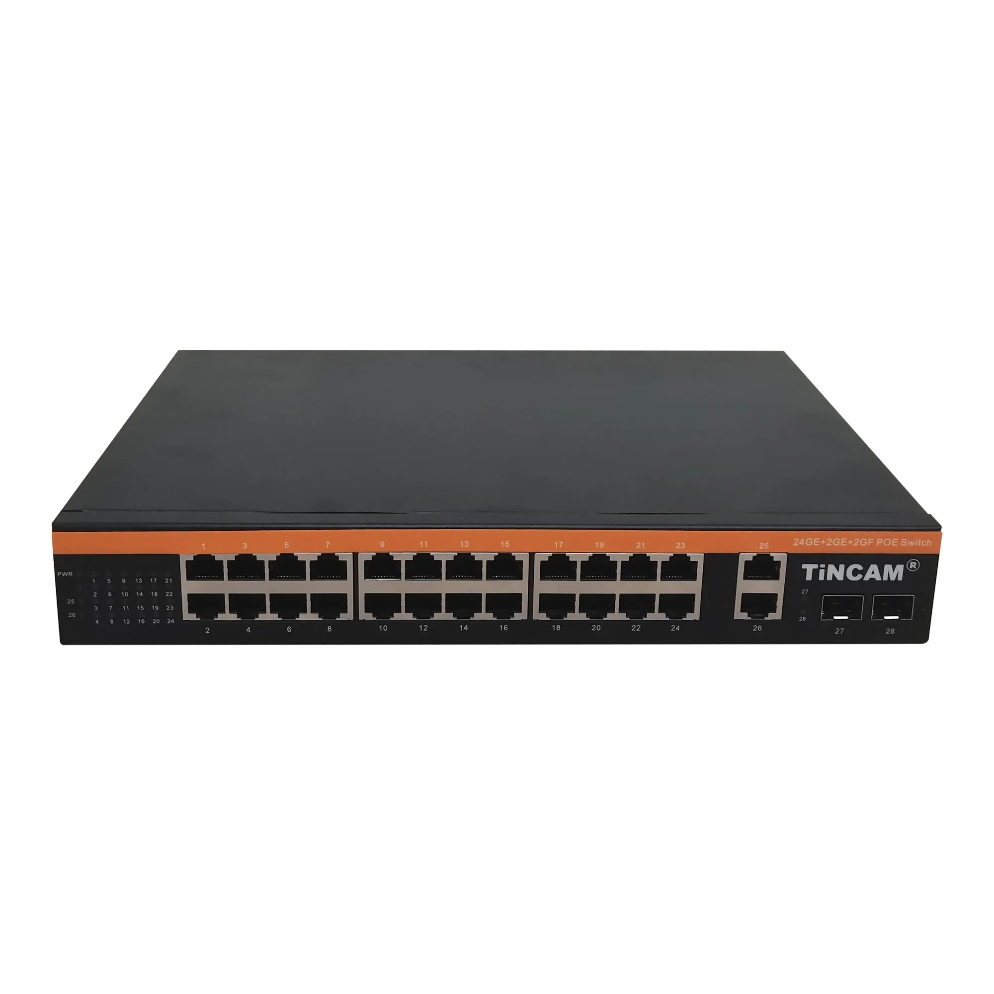 TiNCAM Dropshipping 4/8/16/24ch Smart POE Switch 200W/300W Internal Power Supply Unmanaged  Switch POE With  POE Switcher 4 in 2 out selector switch sound switcher 300w per channel headphone output