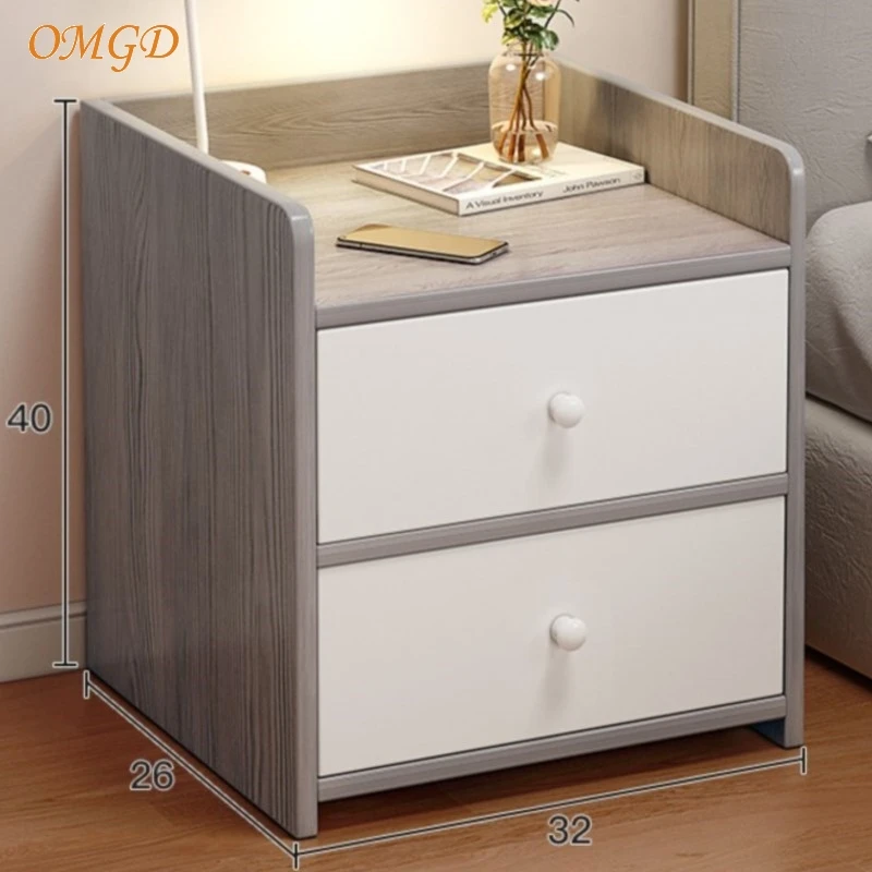 OMGD Bedside Table Home Bedroom New Small Simple Modern Net Red Rental Room With Simple Lock Bedside Cabinet Mesita Para Cama