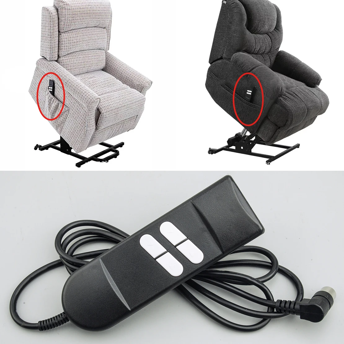 New 12v24v 5a 4 Buttons Electric Recliner Switch Hand Remote Control
