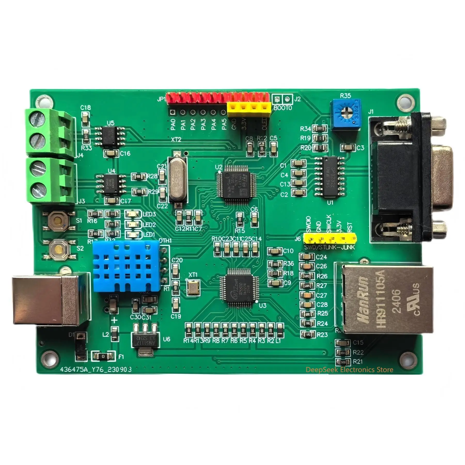 Modbus TCP 개발 보드, 내장 웹 서버, Modbus TCP 프로토콜
