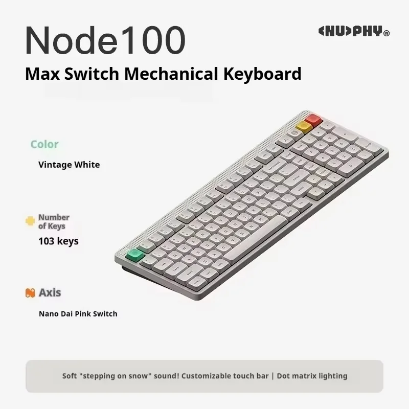 NuPhy Node 100 ワイヤレスメカニカルキーボード カスタムナノ
