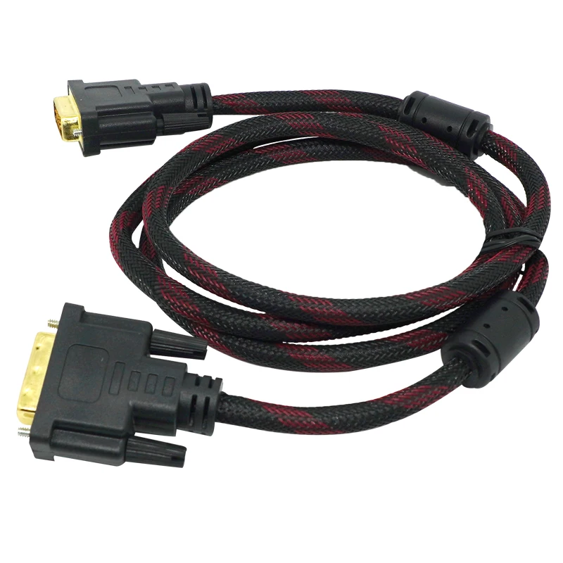 Cabo de Alta Velocidade Dvi 1.5m Banhado a Ouro Plugue Macho-masculino Dvi para Dvi 24 Mais Cabo 1080p para Lcd Dvd Hdtv Xbox - Imagem 2