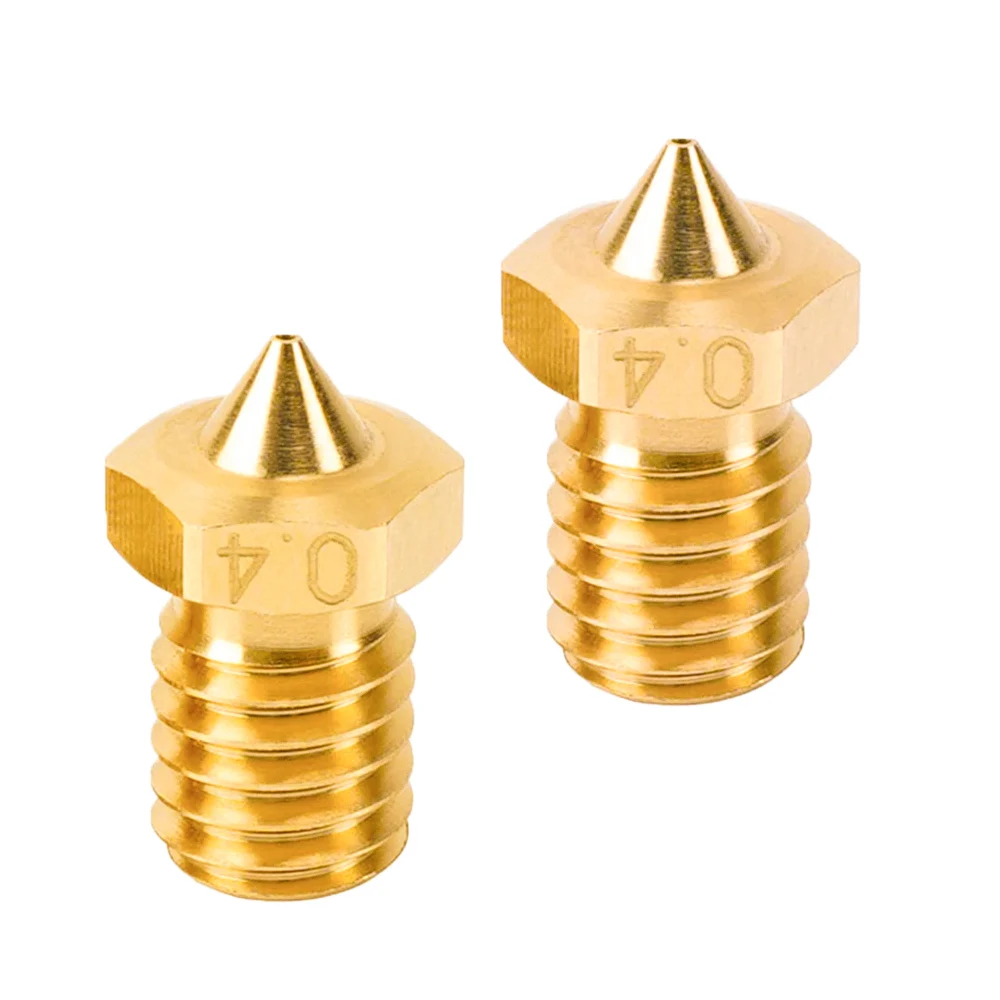 3D Printer Parts E3D Nozzle 0.2/0.4/0.6/0.8mm Hardened Steel Nozzles for Titan Extruder Prusa I3 MK3S+ MK4 E3D V6 Copper Nozzle - 6
