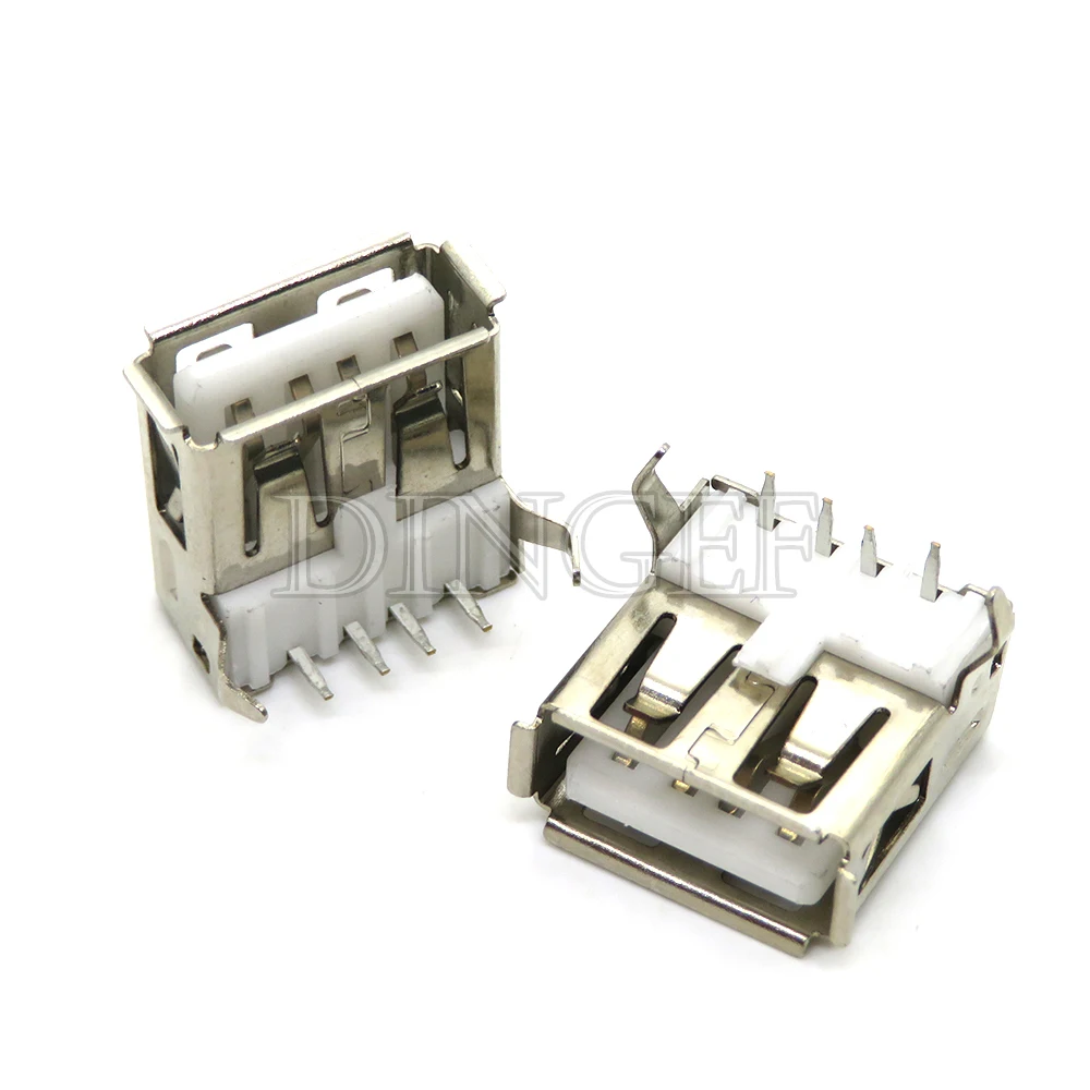 5-Pack USB Type A Female Solder Jack Connectors