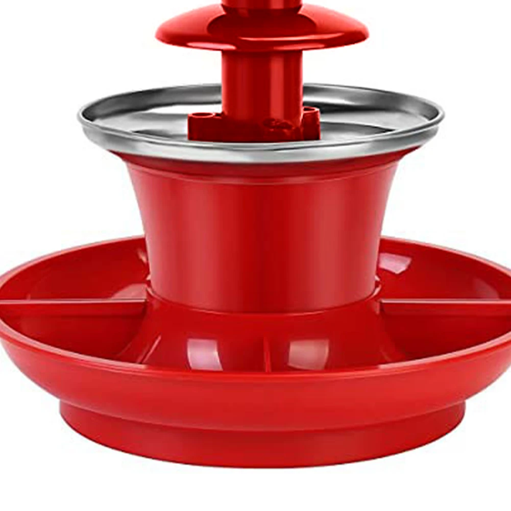 3 Layer Mini Chocolate Fountain with Fruits/Nuts/Treats Serving Tray Chocolate Melting Machine for Weddings Birthday Parties