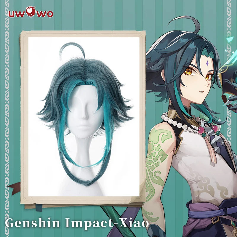 INF Peluca Cosplay Verde - Cabello Resistente Al Calor Para Fiesta Anime Con Ajuste Ajustable 7314281252601