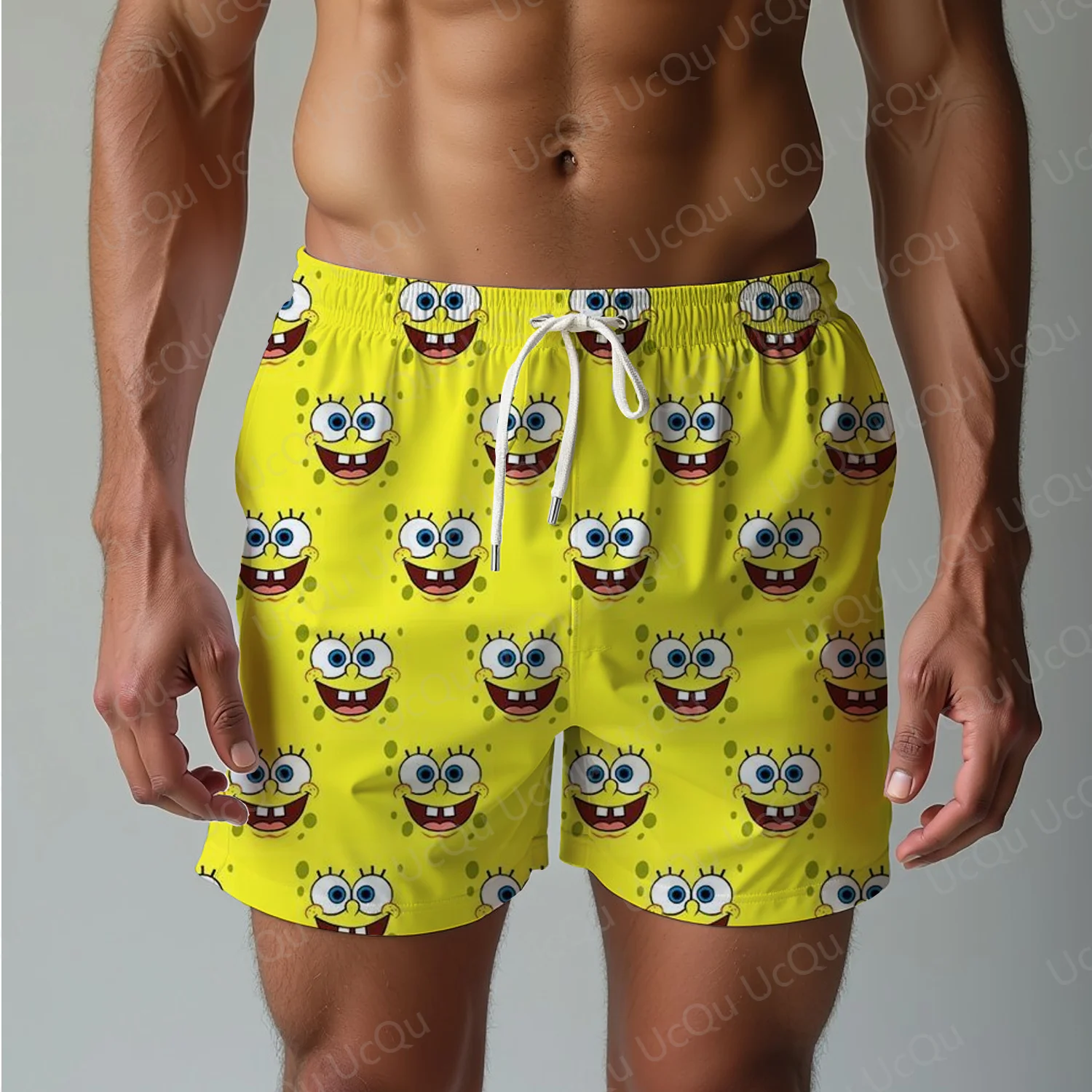Spongebob Squarepants Sleep Pajama Pants Oversized Adult/Kids Drawstring 3D Printed Beach pants Shorts