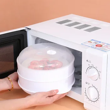 전자 레인지 특수 스티머 찐 만두 밥 용기, 전자 레인지 음식 요리 용기, 주방 요리 도구