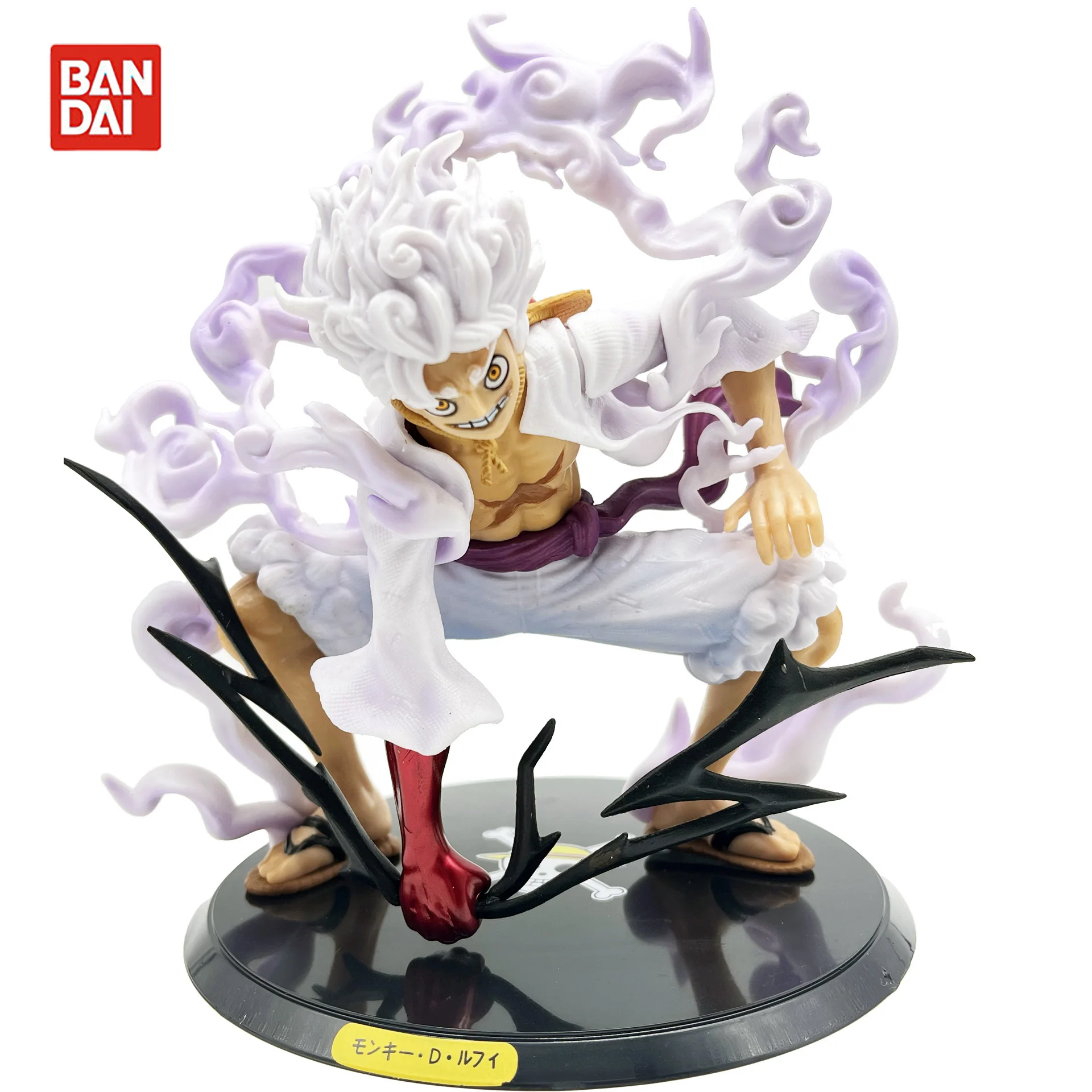 

One Piece Sun God Gear 5 Nika Luffy Figure Boxed Red and White Pants Anime Peripheral Car Ornament Model Gift