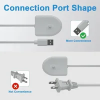 USB Charger Base for Philips Sonicare HX6100/HX3K/6K/8K/9K, Portable Travel Replacement Electric Toothbrush Charger - Image 3