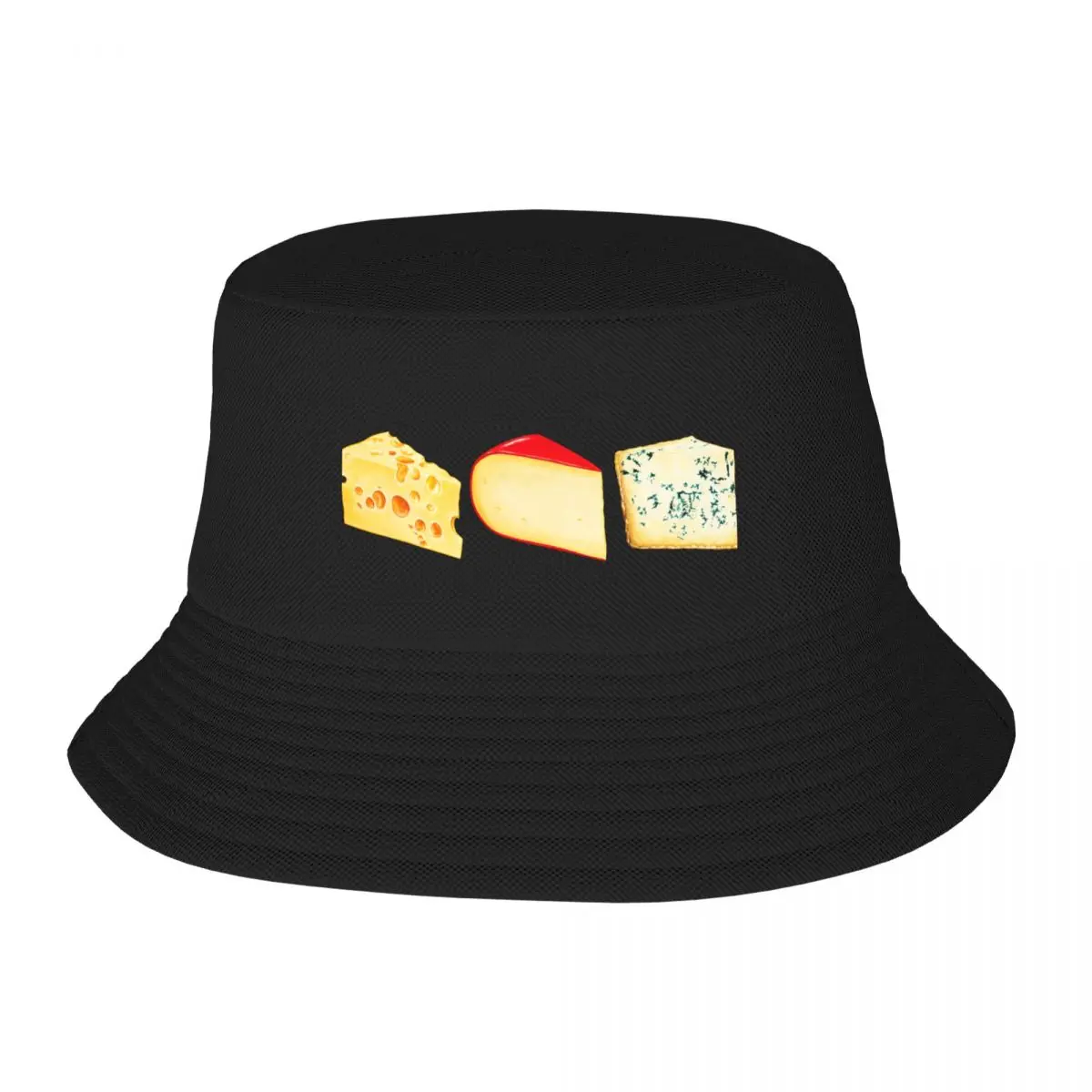 

Cheese Pattern - Blue Bucket Hat Rave Golf Men Hat Women's