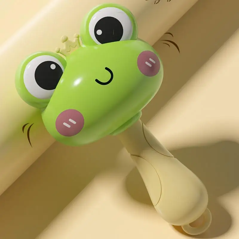 Cute Frog Duck Maracas For Music Enlightenment Creative Baby Musical Instrument Rattle Shaker Toys For Kids Birthday Baby Favors for egg shakers