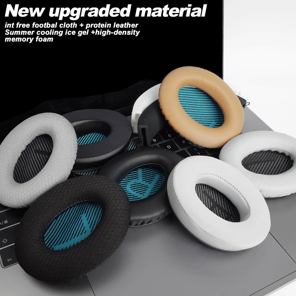 Earpads with BOSE QuietComfort QC SoundLink SoundTrue QC15.QC35.QC25 QC35II Memory foam Ear Pads Cushions Replacement Over-Ear
