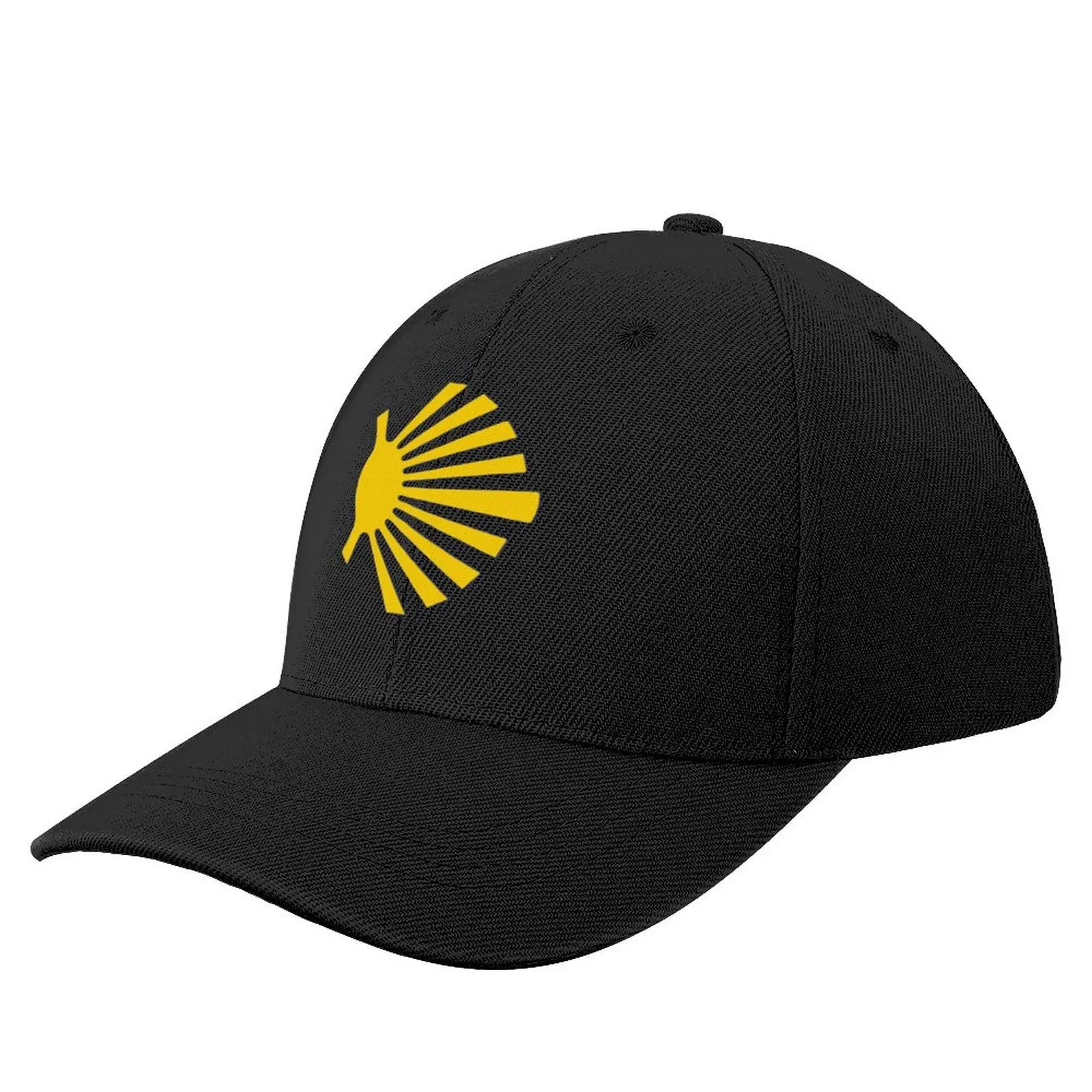 

Camino de Santiago Symbol Large Yellow Scallop Shell Baseball Cap Sunhat New In The Hat Men Hat Women's