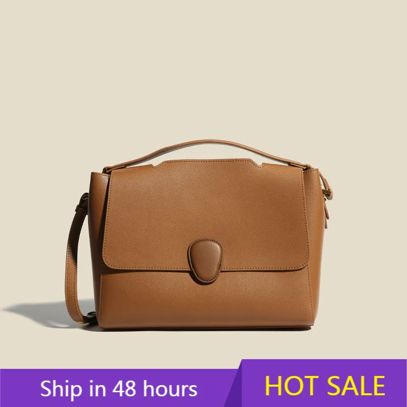 

French Niche Women Bag Designer Bags Replica Luxury Brands Female Bag Genuine Leather Shoulder Bag Small Square Bags On Offer
