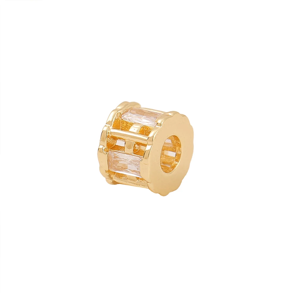 

Factory Wholesale Gold Color Brass Loose Beads Necklace And Bracelet High Quality Jewelry Making Supplies Diy Accessories Parts