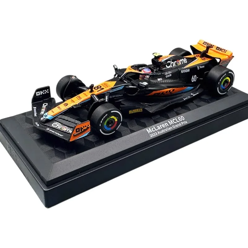 1:43 MCL60 2023 4  Lando Norris P2 영국 GP Mclaren F1 81 오스카 피아스트 디캐스트 합금 모델 컬렉션 클래식 러브 취미