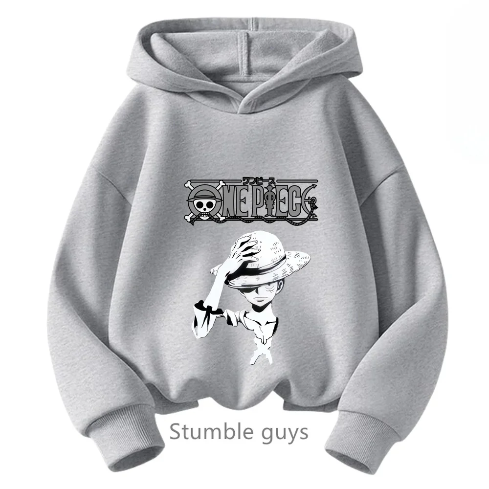 thumbnail image 1 of Ropa de primavera y otoño para niños, sudadera de una pieza para niños, ropa para niñas, sudadera de dibujos animados de Anime Luffy Zoro, traje para adolescentes, camisetas con capucha de Sonic, 1 of 5