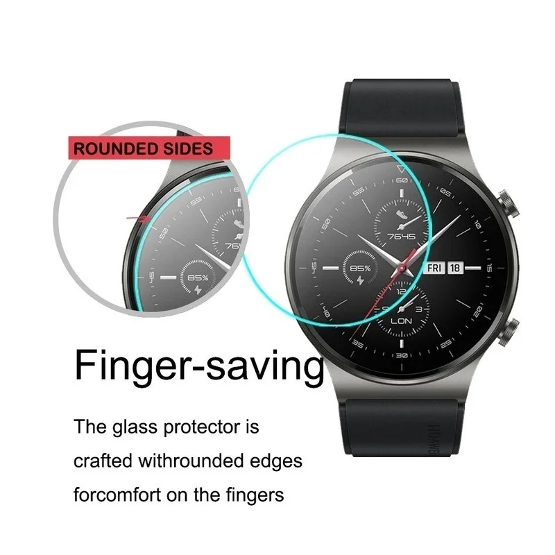 Watch Screen Protector Tempered Glass For Huawei Watch GT 2 3 GT2 GT3 Pro 46mm GT Runner Smartwatch Screen Protector Explosion-Proof Film Accessories