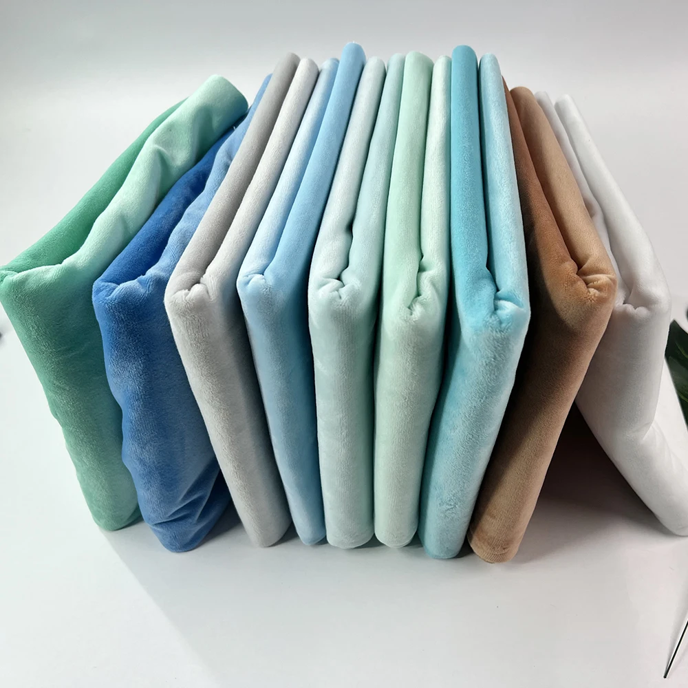 Baumwollplüschpuppenstoff, 1 mm Florlänge, 100 % Polyester, handgefertigte Samtboa-Stoffe für Handarbeiten, Baumwollpuppenhautstoff – Detail 7