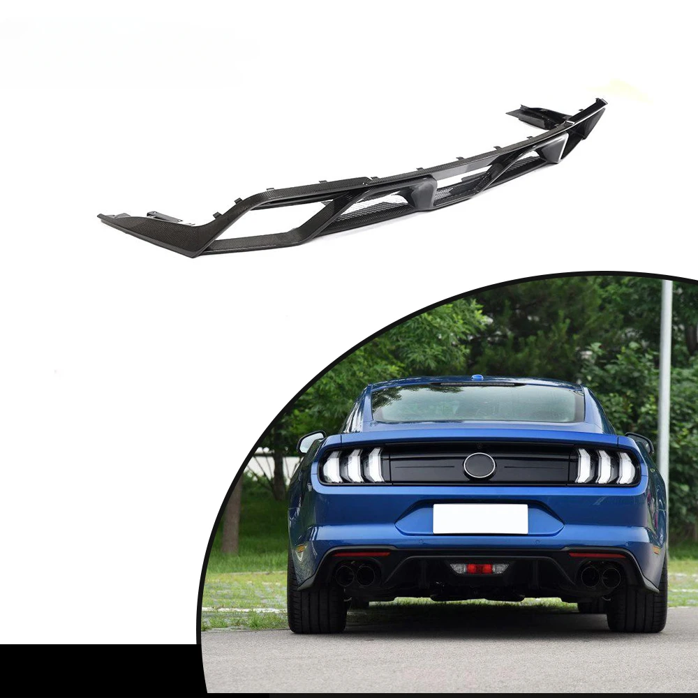 

Заводской OEM углеродное волокно GT диффузор для заднего бампера губа для Ford Mustang GT V8 Coupe 2018 2019