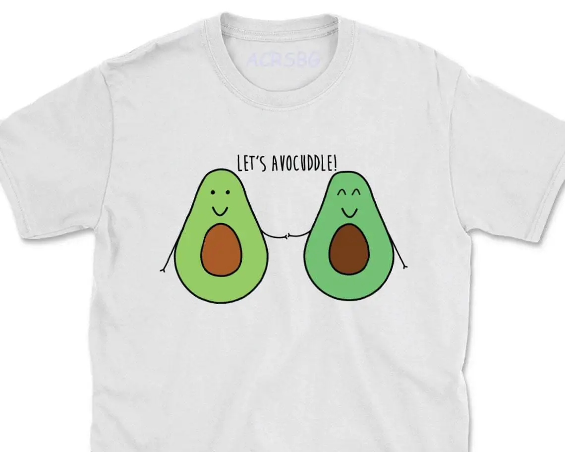 

Show Me Your I Talk Letters Print T Shirts Avocado Cat Chicken Graphic Tee Shirts Unisex Premium Cotton Tops Shirts