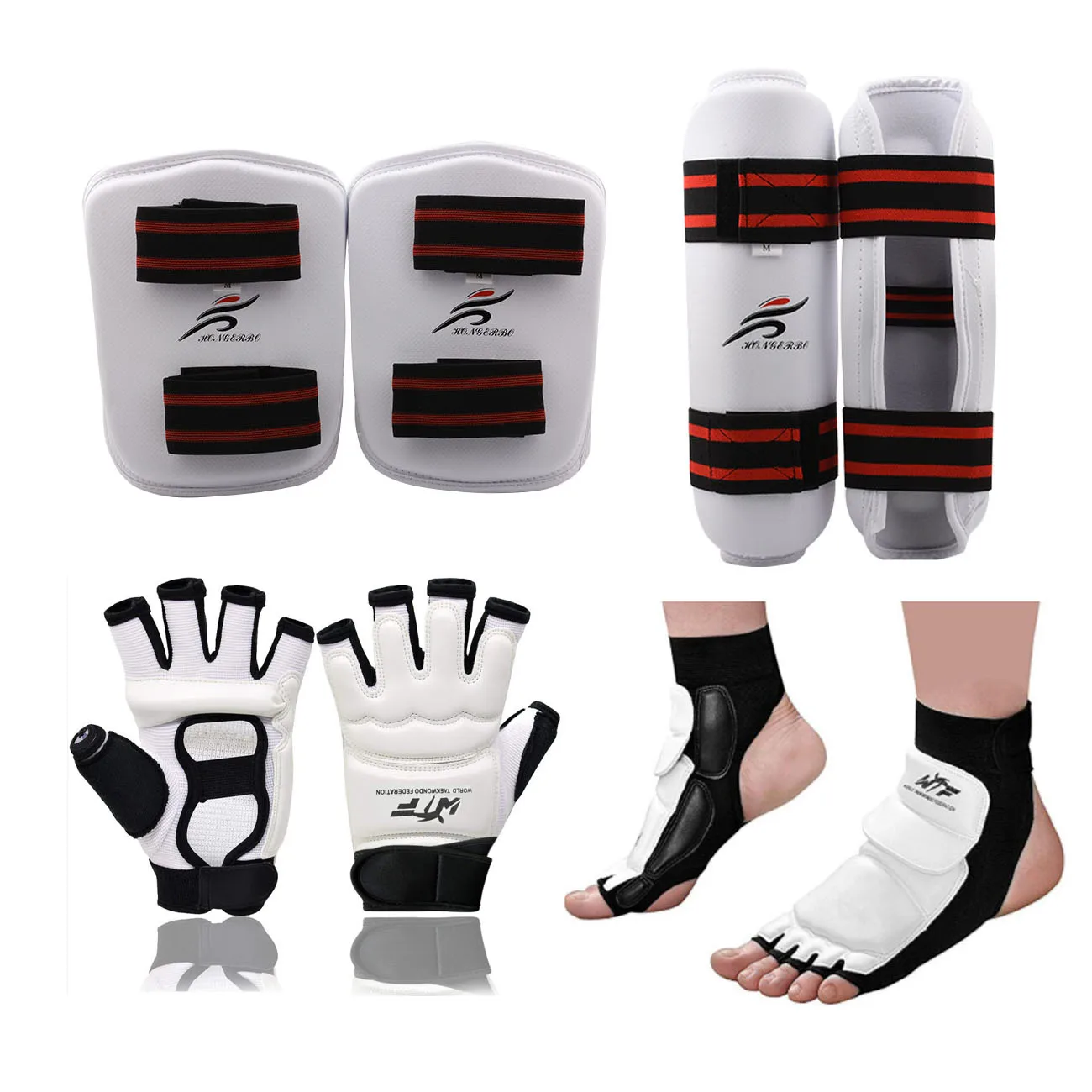 Adults Children Karate Gloves Taekwondo Uniform Leg Warmer Hand