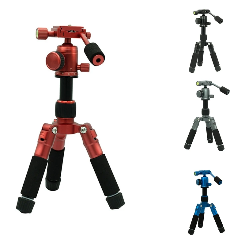 

MINI Aluminum Stable Tabletop Desktop Tripod&Ball Head For Digital Camera Mirrorless Camera Smart Phone
