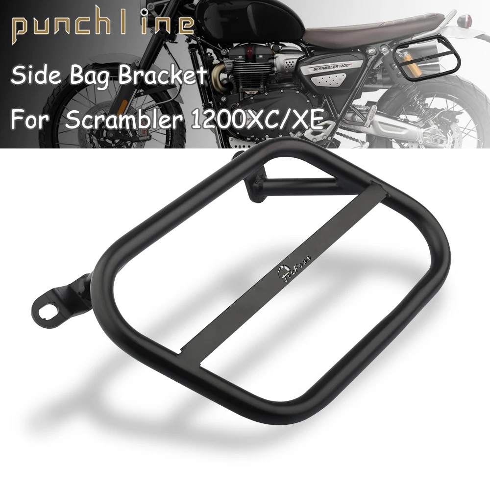 Fit For Scrambler 1200XC Scrambler 1200XE 2019-2023 Motorcycle Saddle Bag Trunk Bag Support Bracket left Side Trunk Bag Holder motorcycle radiator grille guard grill cover protector for triumph scrambler 1200 xc 1200 xe 1200xc 1200xe 2019 2020 accessories