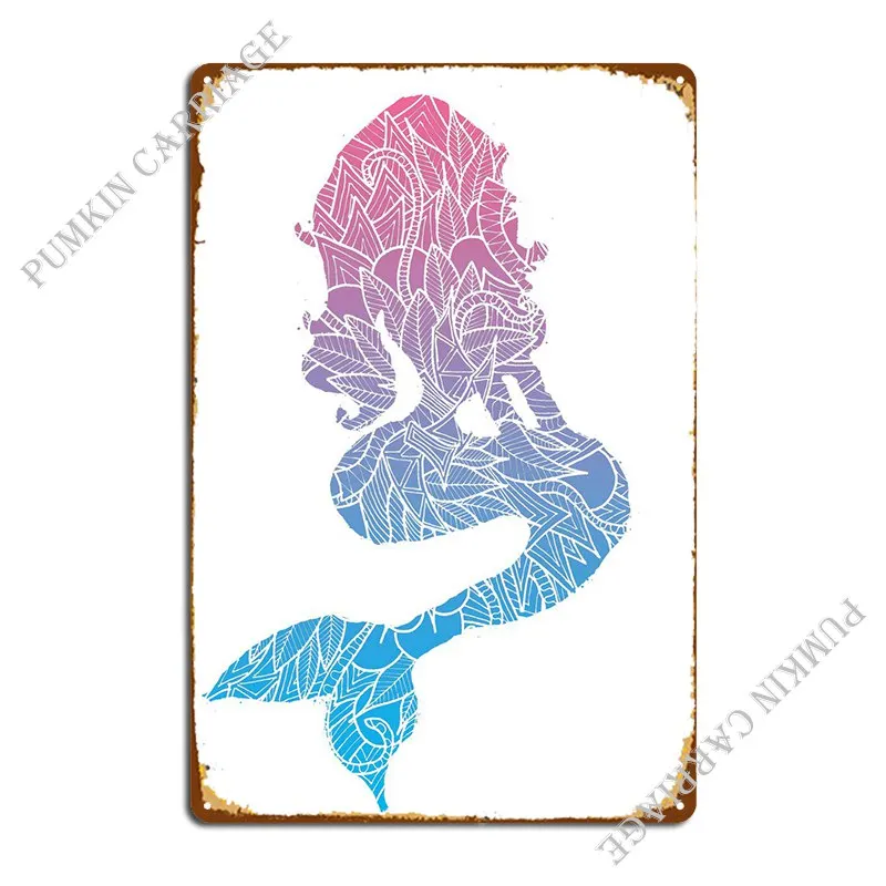 

Синяя и розовая Русалка металлические знаки картина пещера клуб бар фотоплакат