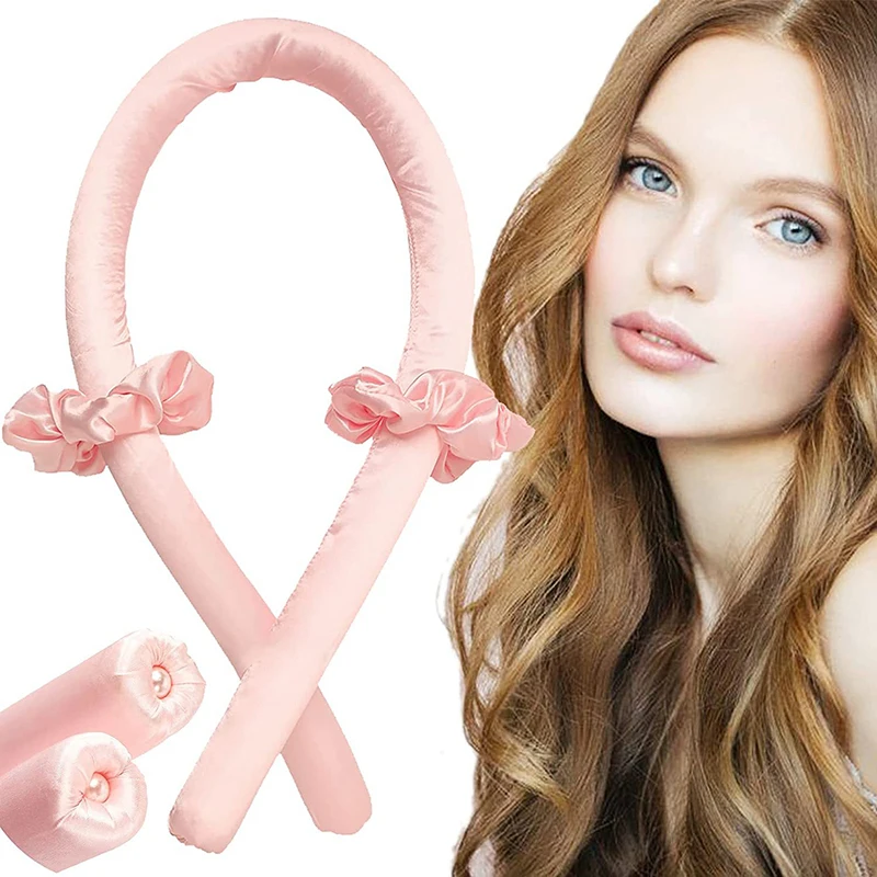 Heatless Curling Rod Headband No Heat Silk Curls Ribbon Hair Rollers Sleeping Soft Headband Lazy Hair Curlers Styling Tools hair styling tool hair curling tools
