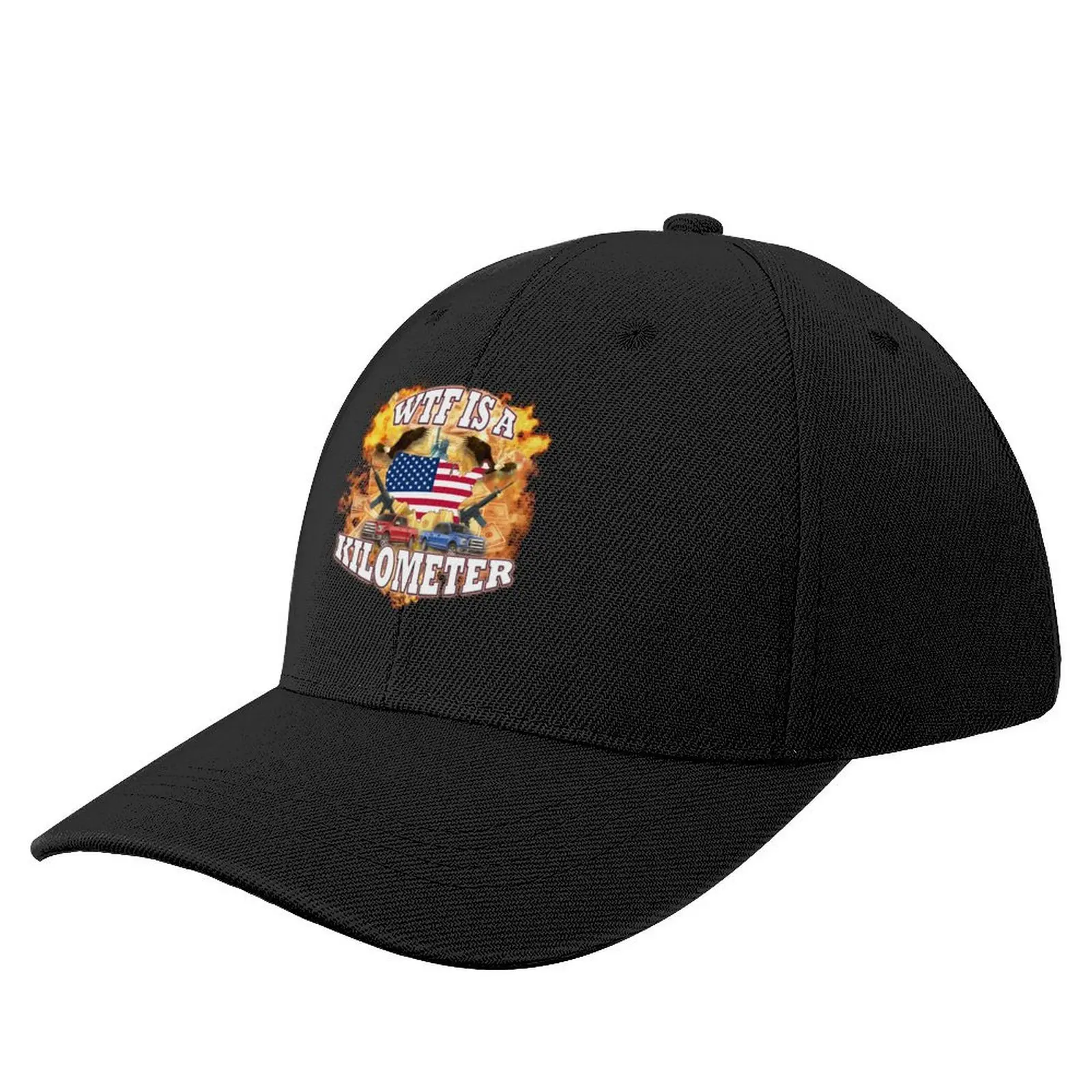 

WTF Is A Kilometer - USA - 'Murica Baseball Cap Custom Cap Hat Luxury Brand For Women 2024 Men's