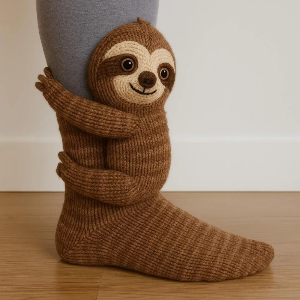 Chaussettes En Tricot 3D Avec Animaux, Chaussettes D'animaux