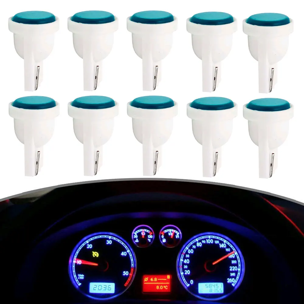 

10pcs Car Instrument Bulb T10 W5W WY5W LED Lamp Car Interior Wedge Light Auto Dashboard Decorative Lights Car Light Accessories