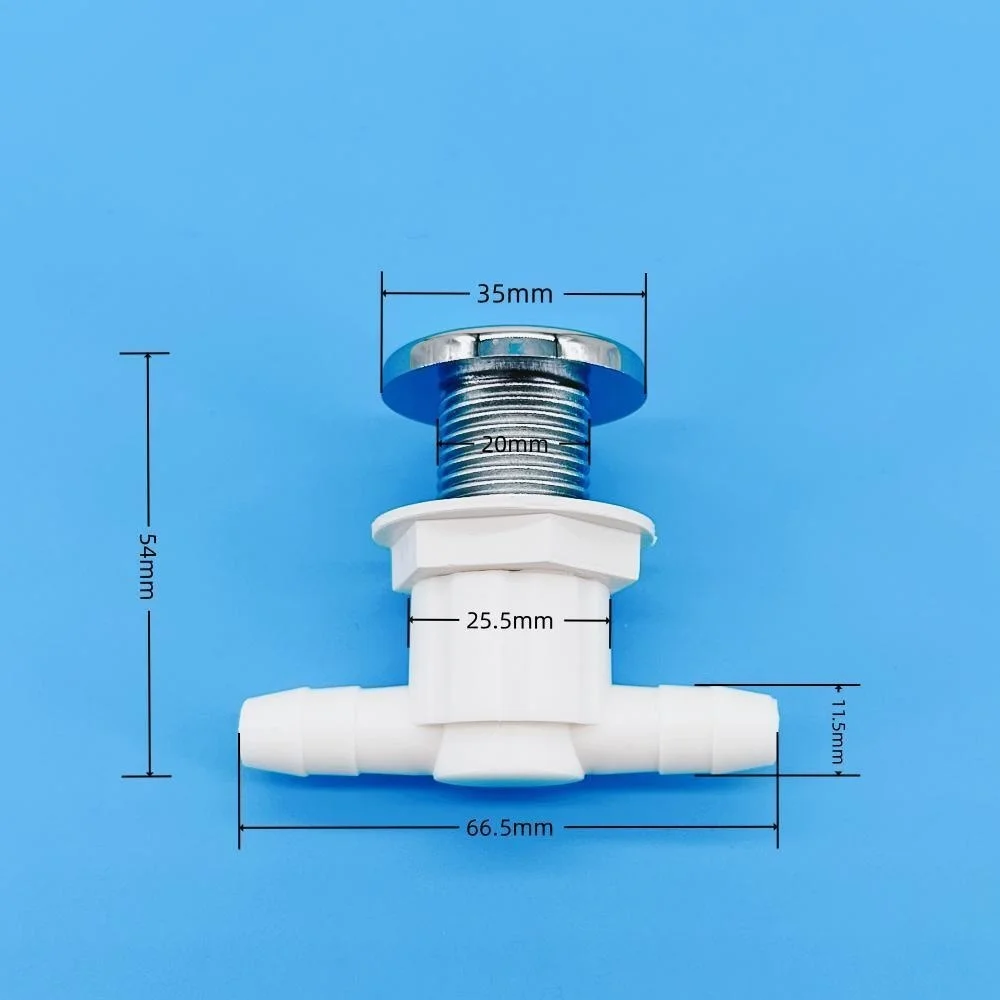 &Phi;11.5mm Five-hole Needle Nozzle 35mm ABS Cover Bubble Nozzle Chromed Cap Nylon Base Hot Tub Air Jet Massage Bathtub Jet