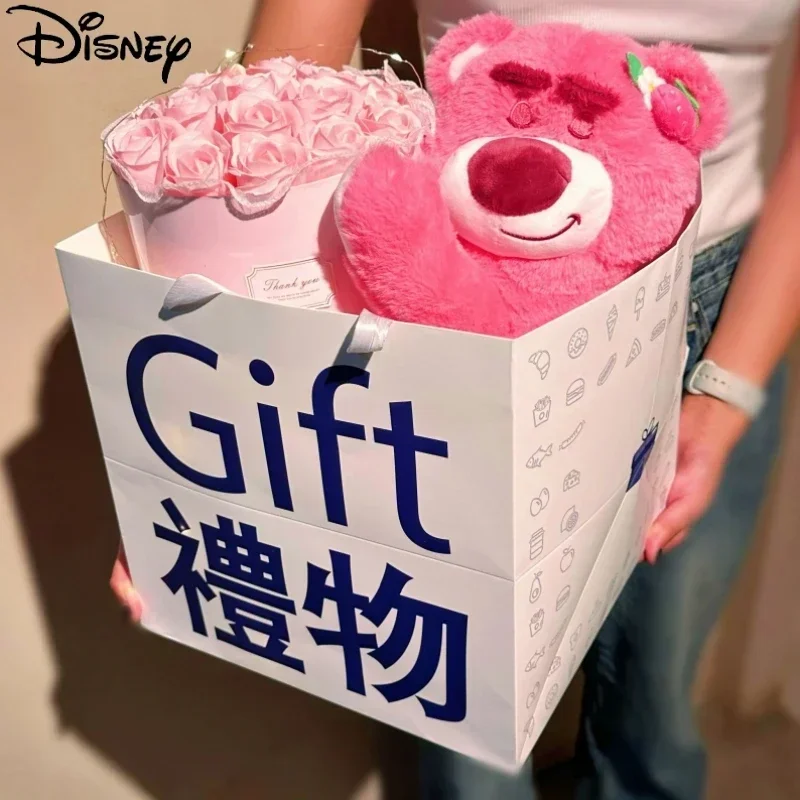 

Романтическая креативная Милая вечная роза Disney Lotso, розовый букет мыльных цветов, плюшевая кукла, подарок на день рождения, подарок на день Святого Валентина