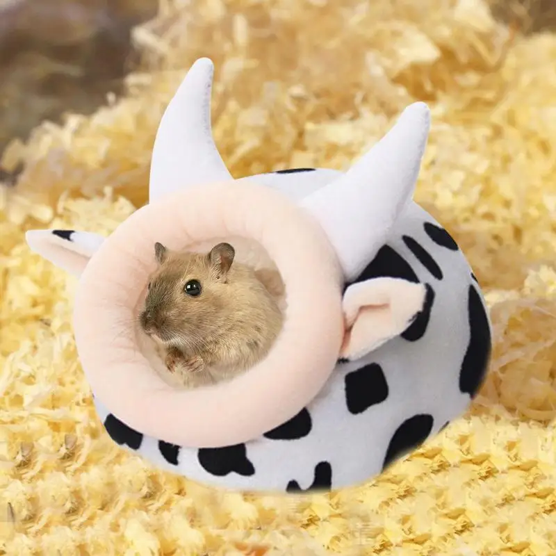 Cozy Plush Cave Bed for Small Pets