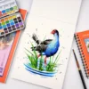 Watercolor Paper- 30 Sheets 5 x 8.5-inch Cold Pressed Watercolor Pad - 140LB/300GSM Art Paper Block for Watercolor Gouache Ink 2