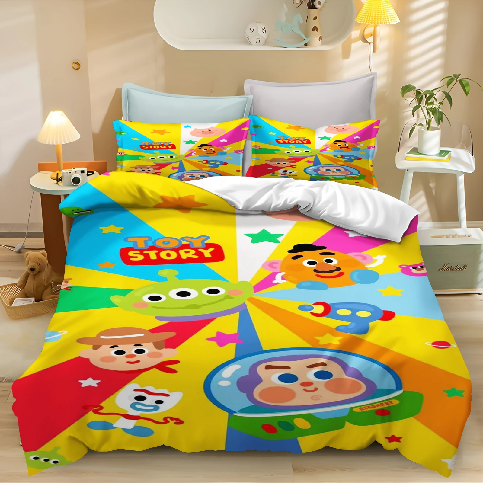 Toy Story Quilt Cover Bedding Set – Cute Cartoon Design for Boys 3