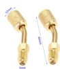 2pcs R410A Adapter 5/16" SAE Female Quick Couplers to 1/4" SAE Male Flare with Thimble Mini Split System 4