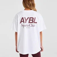 Haute qualité femmes hommes mode lettre impression sport Fitness à manches courtes T-Shirt col rond T-Shirt hauts unisexe T-Shirt vêtements 1