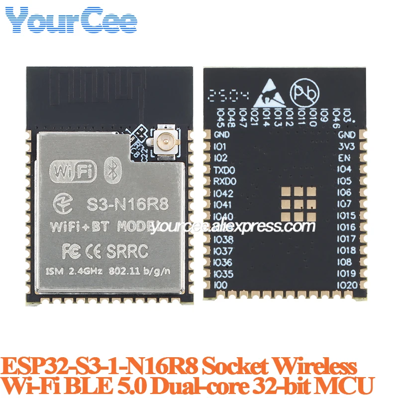 ตัวเลือกสินค้า บอร์ดพัฒนา ESP32-S3 Wi-Fi Bluetooth 5.0 32-bit