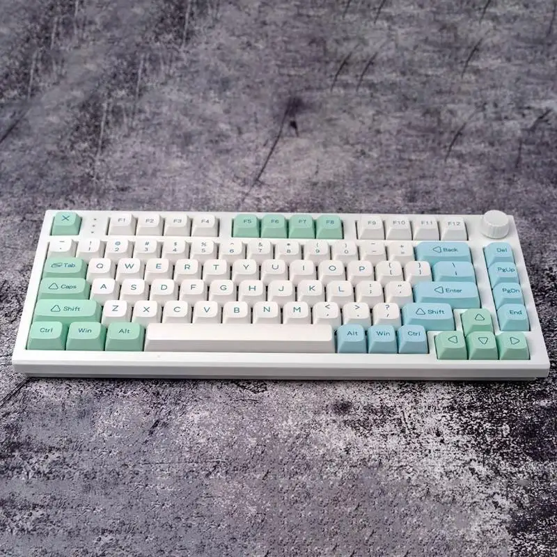 keycaps bpt xda cristal de gelo hortelã keycap inglês personalizado tampa da chave mecânica para