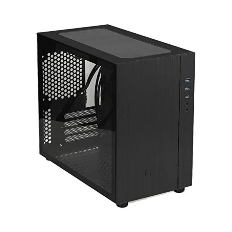 SPCC Mini ITX Cube Gaming Computer Case Chassis Matx Aluminum Gaming Computer Chassis Desktop Mini Size with Type-C I/O