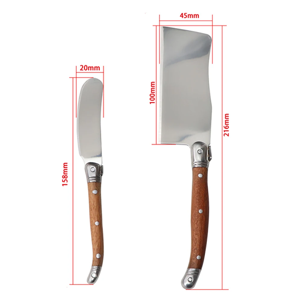 Stainless Steel Cheese Knives Set 5Pcs